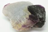 Stepped-Octahedral Purple Fluorite - Yiwu, China #197076-1